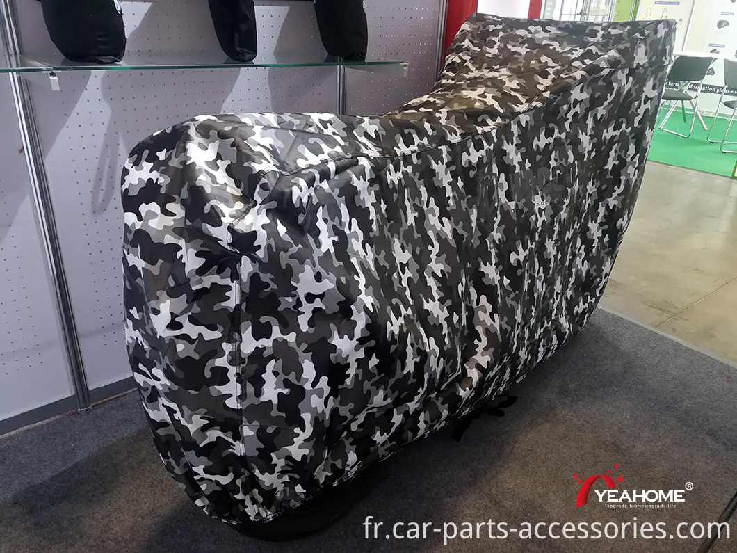 Protection intérieure en molleton de couverture de moto extérieure d'impression de camouflage